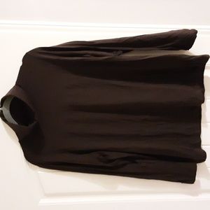 1X Brown Long Sleeve Lands' End Turtleneck